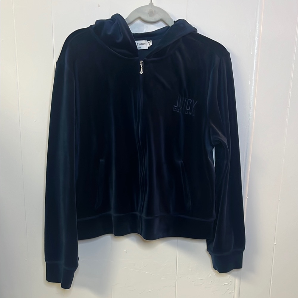 Juicy Couture Navy Velour Jacket